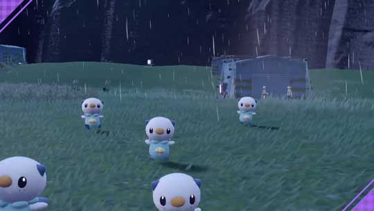 ポケモン SV 天候 雨 大慌て ミジュマル