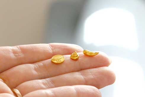 純金の運幸 JUNGOLD バナナ 巻き コイン うんこ
