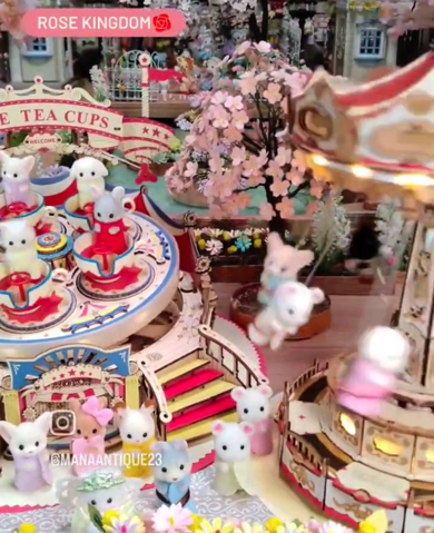 シルバニアファミリーの遊園地の様子が少しおかしい