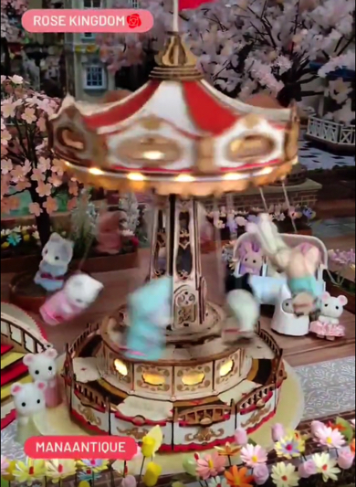 シルバニアファミリーの遊園地の様子が少しおかしい