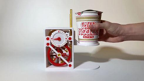 カラクリ式・カップラーメンタイマー・最初