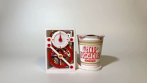 カラクリ式・カップラーメンタイマー・完成