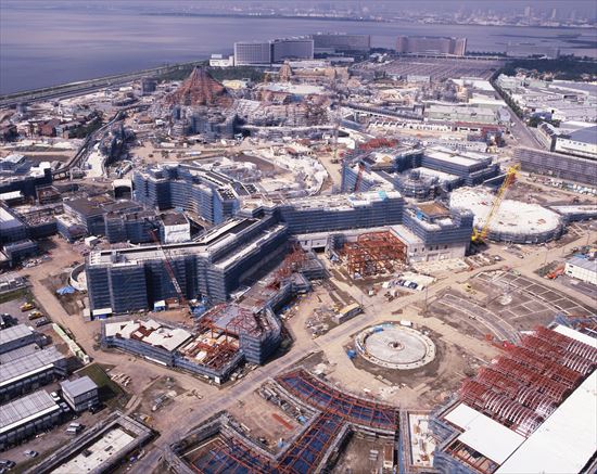 1998年、建設中の東京ディズニーシー