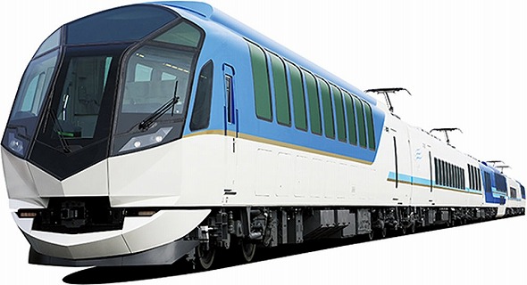 観光特急「しまかぜ」とコラボしたランドセル登場 黒を基調に青