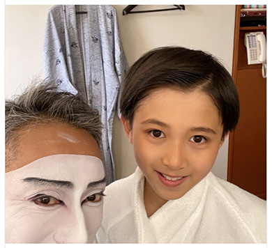 市川團十郎白猿と市川新之助