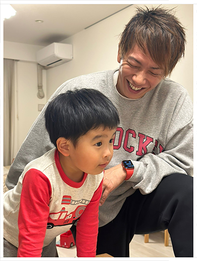 しみけんさんと長男