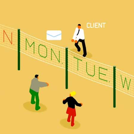 クライアント やり取り メール ラリー ループ 動画 デザイナー イラストレーター プロデューサー