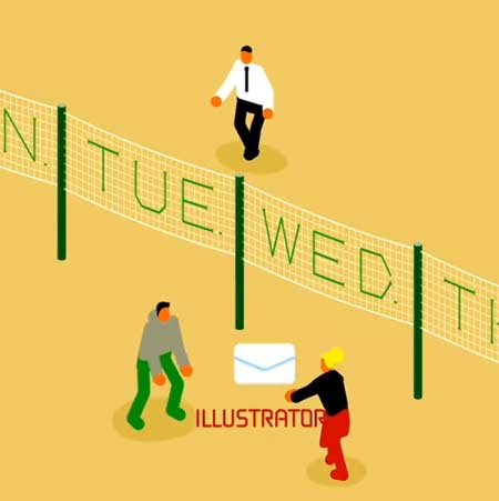 クライアント やり取り メール ラリー ループ 動画 デザイナー イラストレーター プロデューサー