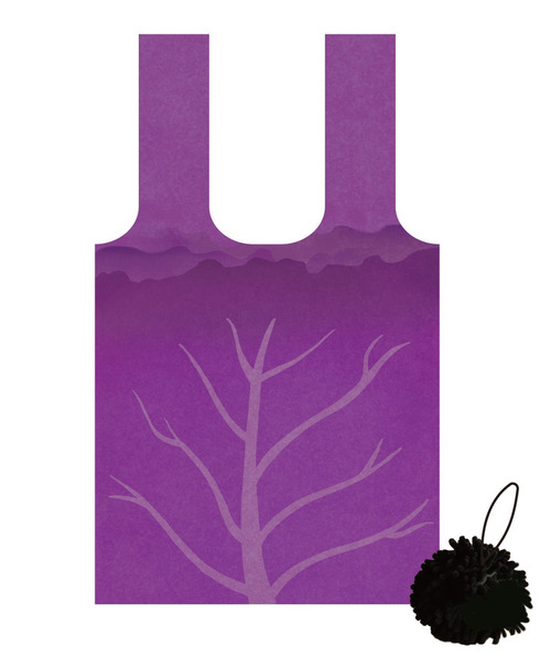 キャベツを食べる ウニのエコバッグ04