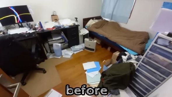 書類などが散らかっていた夫の部屋は……