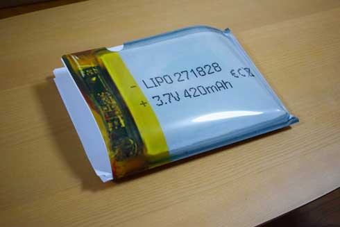 クリアファイル リポ バッテリー 電池 デザイン 膨張 爆発