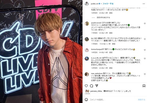 「CDTV」出演後の「Novelbright」竹中雄大