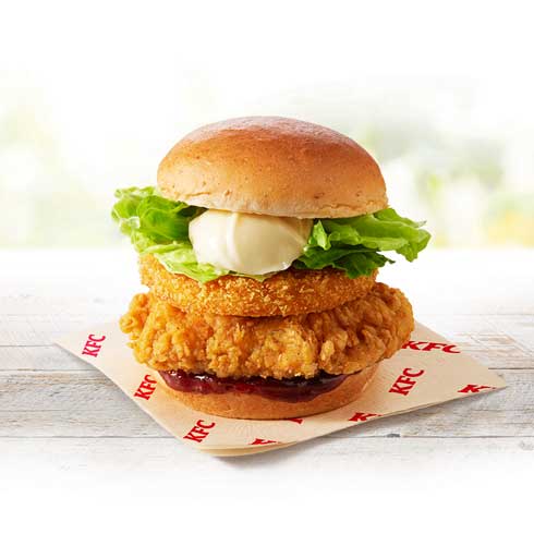 KFC ケンタッキー カリホクハッシュのフィレバーガー ハッシュポテト