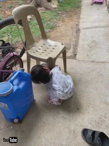 「Toddler Struggles to Retrieve Ball || ViralHog」