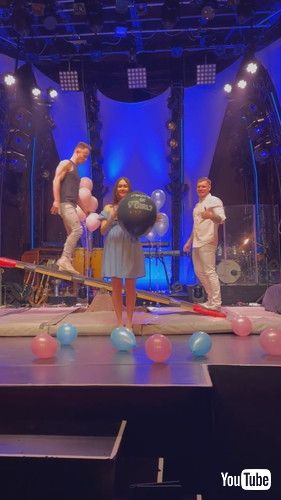 「Couple's High Flying Acrobatic Gender Reveal || ViralHog」