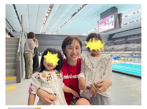 馬淵優佳と娘たち