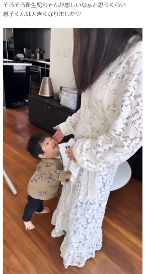 舟山久美子さん息子