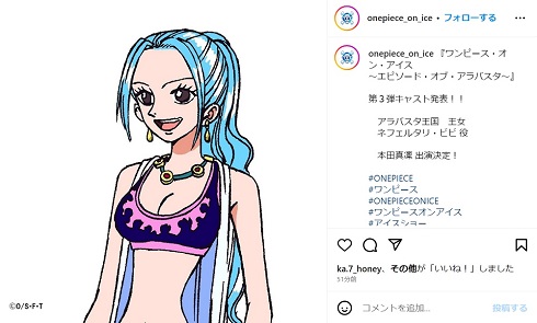 「ワンピース・オン・アイス」ネフェルタリ・ビビ