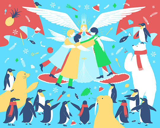 この中に「ダイヤモンド」が3つ隠れています　見つかったら奇跡が……？　ファンタジーな隠し絵クイズに挑戦しよう【氷の国の奇跡篇】