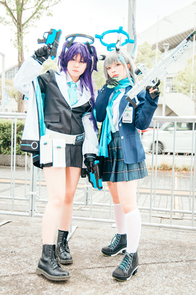 花守しゆかと真島さちの「ブルーアーカイブ」シロコとユウカ