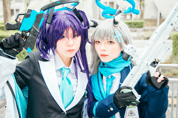 花守しゆかと真島さちの「ブルーアーカイブ」シロコとユウカ