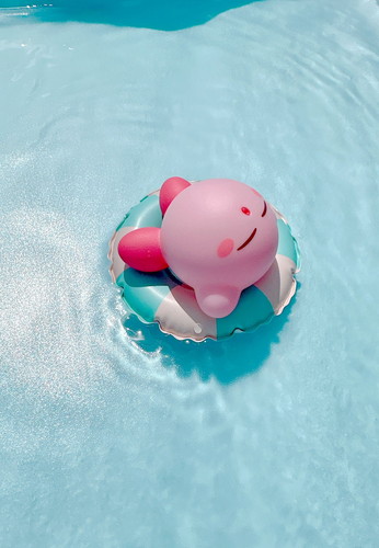 浮輪でプカプカカービィ