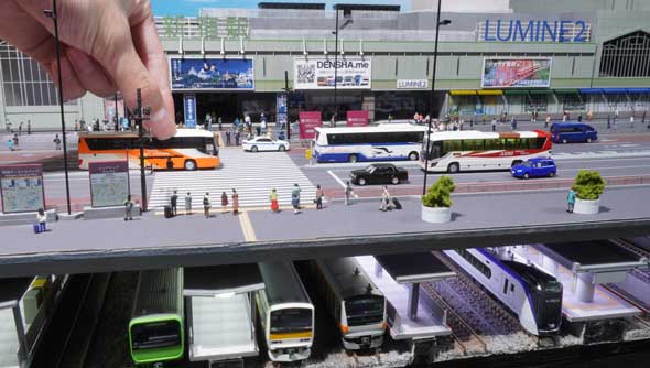 新宿駅 南口 再現 リアル ジオラマ プロモデラ― 3カ月以上 Nゲージ 都市 制作