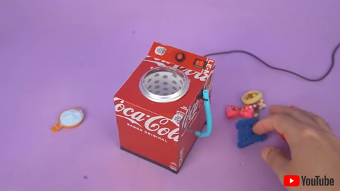 空き缶で作る洗濯機・完成