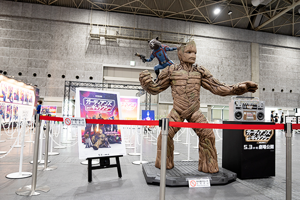 「ガーディアンズ・オブ・ギャラクシー」の展示