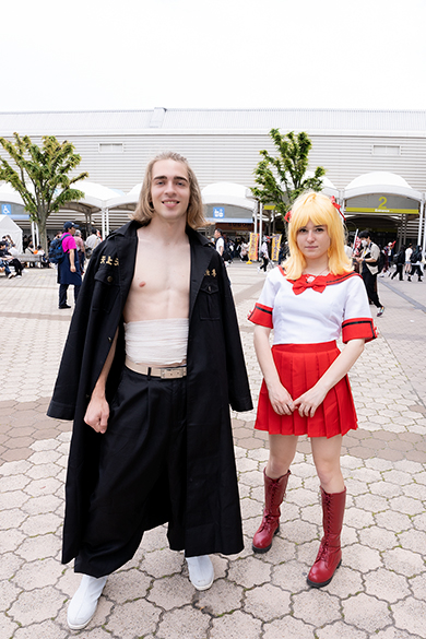 Maicoの「東京リベンジャーズ」佐野万次郎とclaire_tsuki.akariの「マーメイドメロディーぴちぴちピッチ」七海るちあ