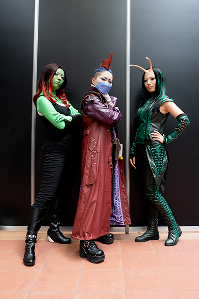 Senna(セナ)の「ガーディアンズ・オブ・ギャラクシー」ガモーラ、リアンのヨンドゥ、YOKOのマンティス