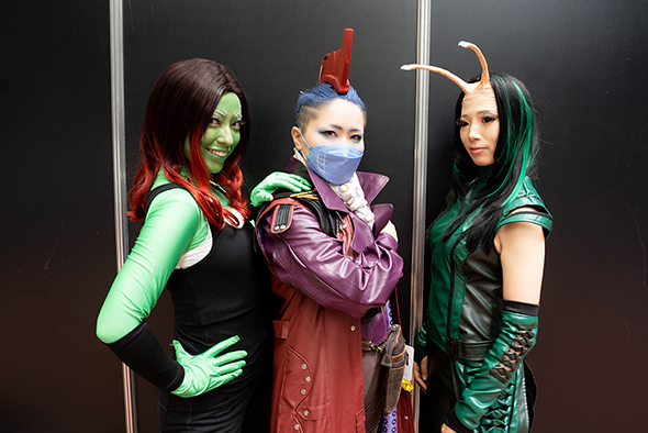 Senna(セナ)の「ガーディアンズ・オブ・ギャラクシー」ガモーラ、リアンのヨンドゥ、YOKOのマンティス