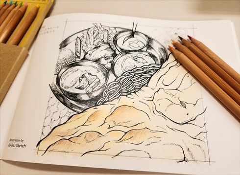 同人誌『カレーのぬりえ』