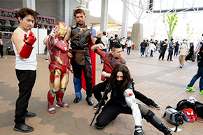 ろんのウィンター・ソルジャー＆大沼のソー（ラグナロクver）＆剛毅のシャンチー＆飛鳥のトニー・スターク＆マーベルともだちのアイアンマン