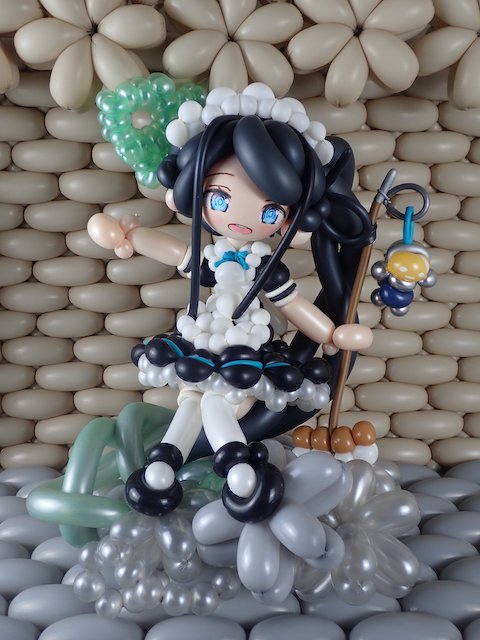 バルーンアート 風船 ドール フィギュア 初音ミク 名取さな メイドアリス ブルーアーカイブ