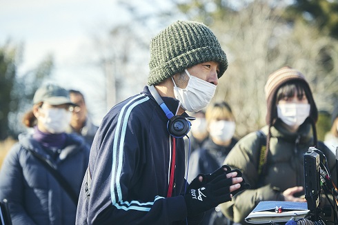 ドラマ「季節のない街」のメイキング写真