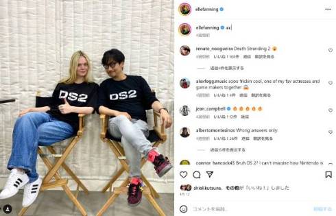 エル・ファニングと小島秀夫