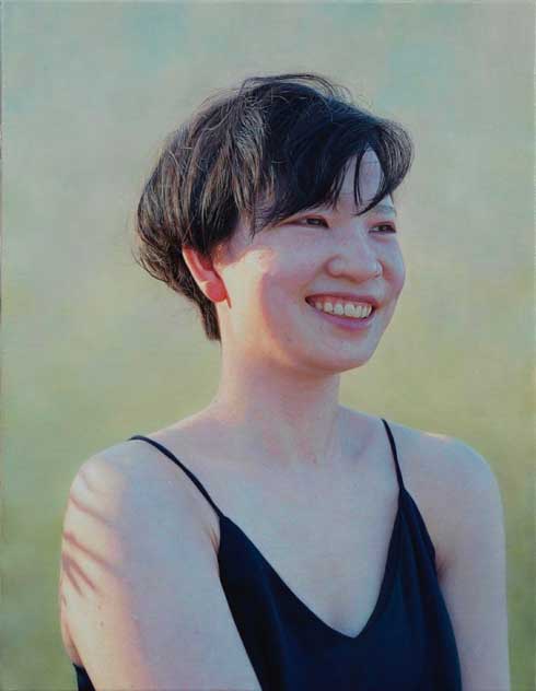 油絵 写実絵画 女性モデル 三重野慶