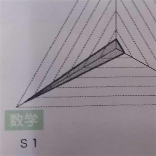 中2 成績 最高に尖ってる 三角形 数学 バランス 学力 推移調査
