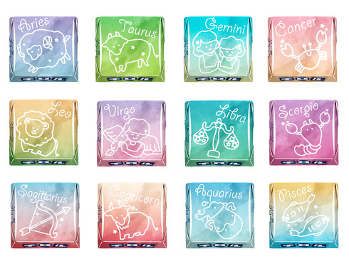 チロルチョコ星形BOX　12星座