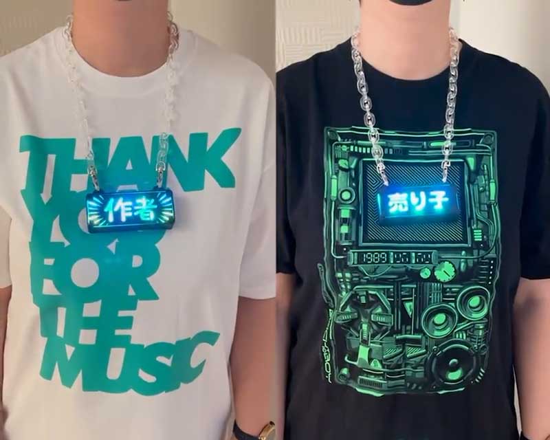 レインボーに発光する“ゲーミング作者”と“ゲーミング売り子”が誕生　主張が強い名札「ゲーミングタグ」が目立てて便利そう