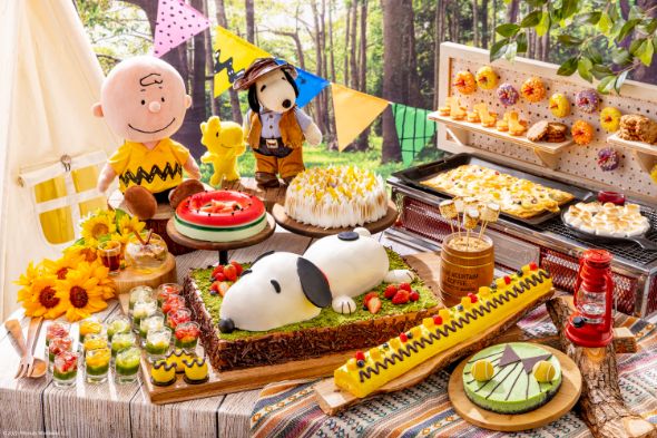 ヒルトン名古屋と「PEANUTS」初のコラボレーション、夏のスイーツビュッフェ「Snoopy’s Summer Camp」
