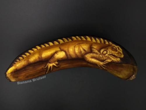 バナナの皮アート