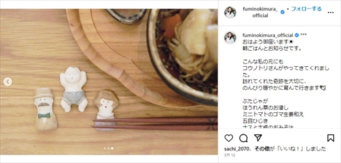 木村文乃が妊娠発表時の公開した写真