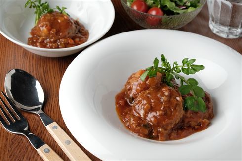 トマトの煮込みハンバーグ