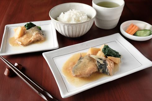 骨取りさばのみそ煮