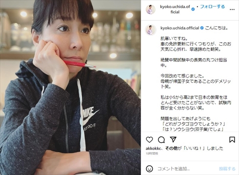 小学5年生から高校2年生までアメリカ・シカゴで暮らしていた帰国子女の内田恭子