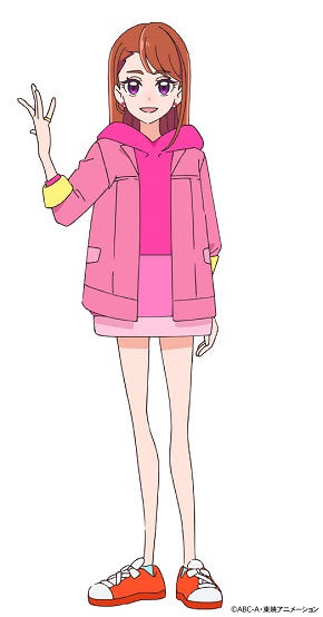 「ひろがるスカイ！プリキュア」のキュアバタフライに変身する聖あげは