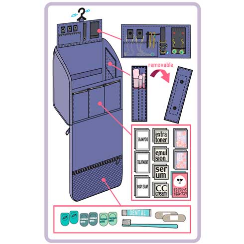 ワークマン女子 ポーチ コスプレイヤー 化粧品 アクセサリー 収納