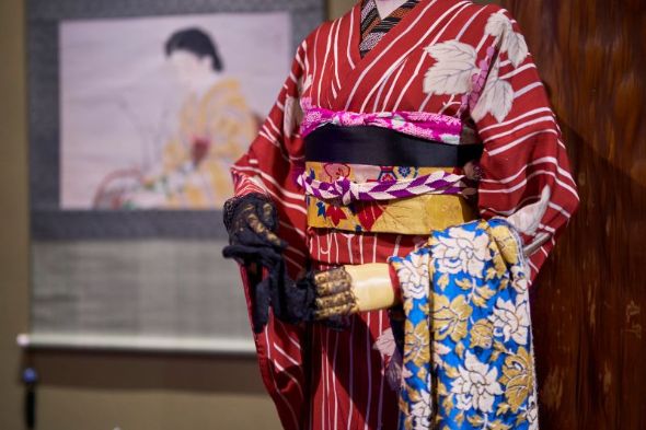 大正ロマン風コーディネートの着物